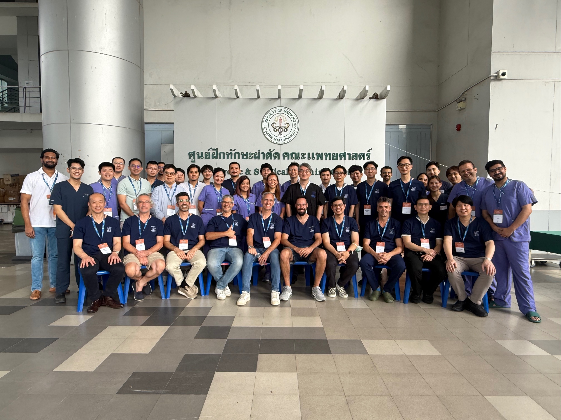 Classroom photo during international foot and ankle training