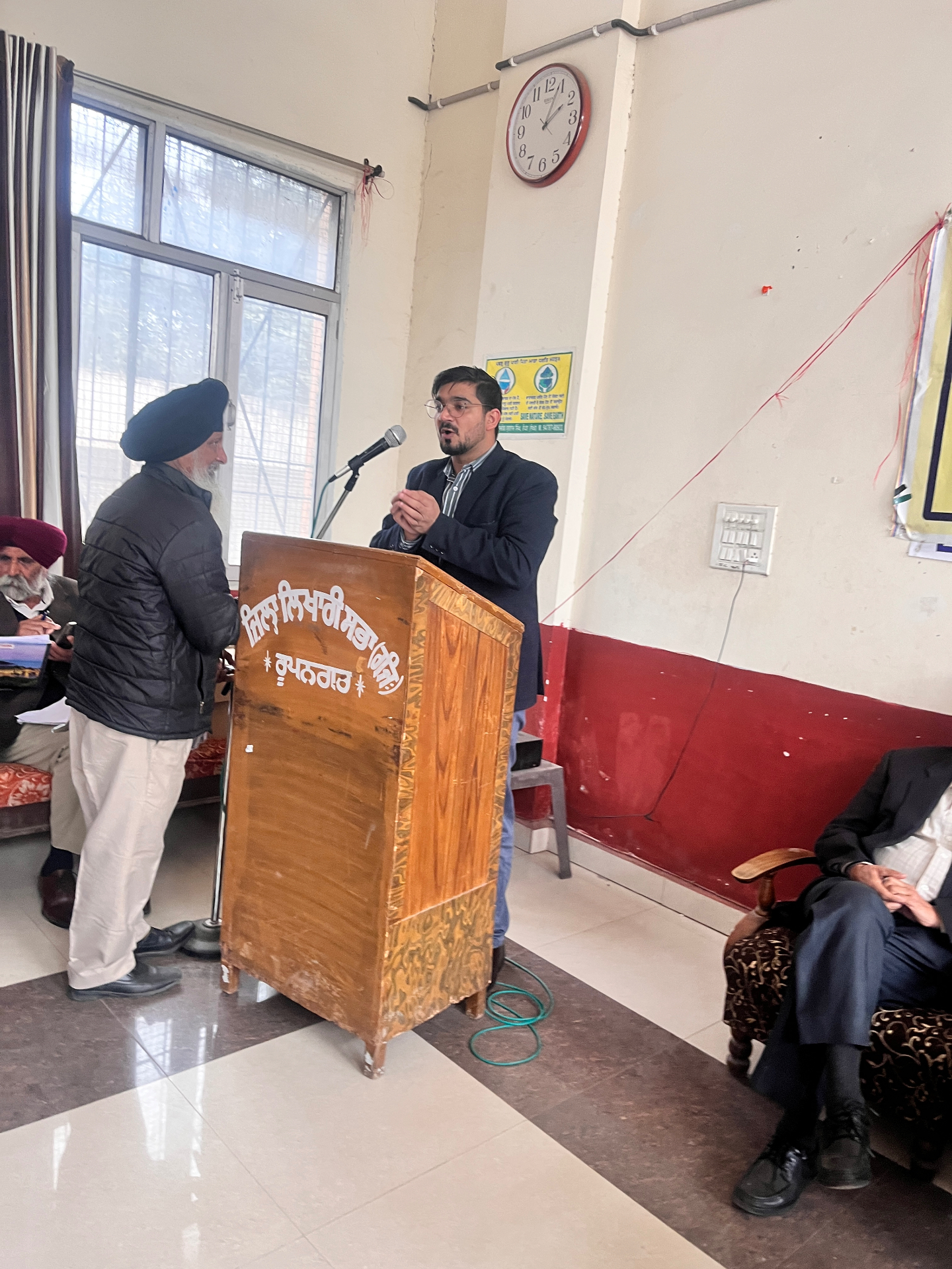 Public awareness talk in Rupnagar, Punjab