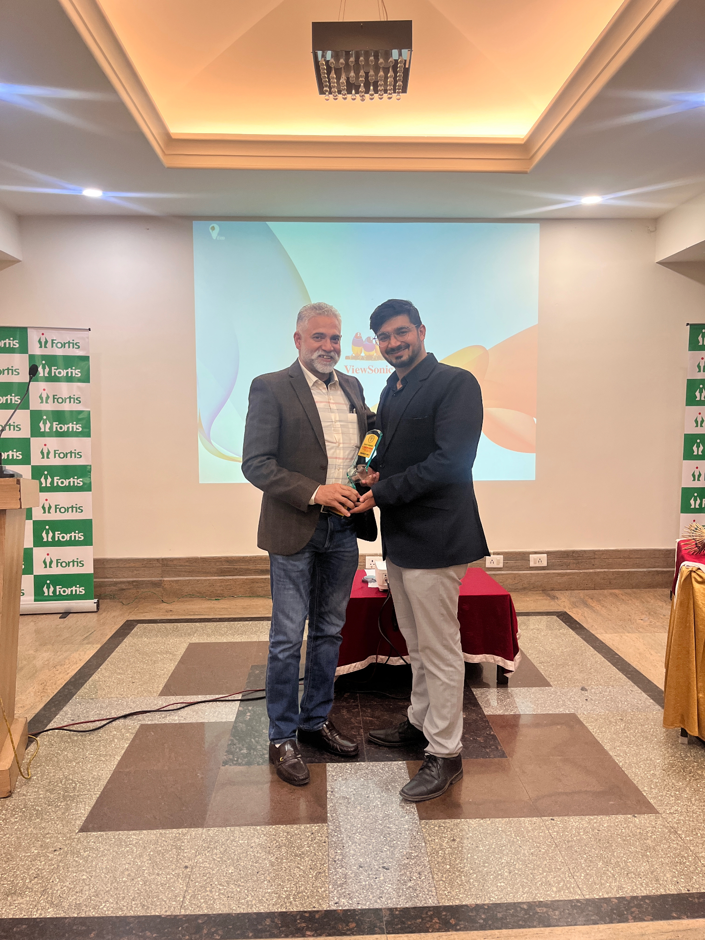 Recognition at Fortis academic meeting