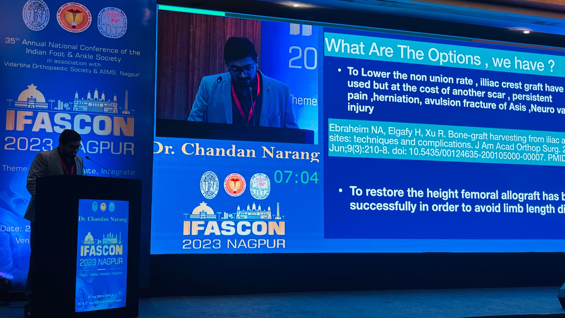Dr. Chandan Narang speaking at IFASCON 2023 Nagpur