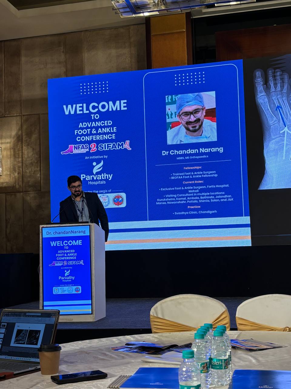 Speaking at advanced foot and ankle conference